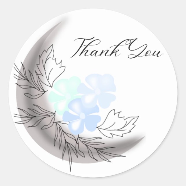 Moonlit Thank You Sticker (Front)