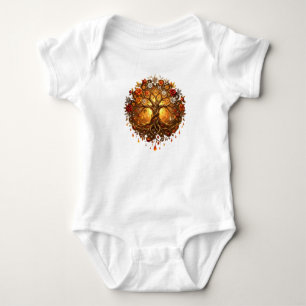 Moonlit Tree of Embered Eternity Baby Bodysuit