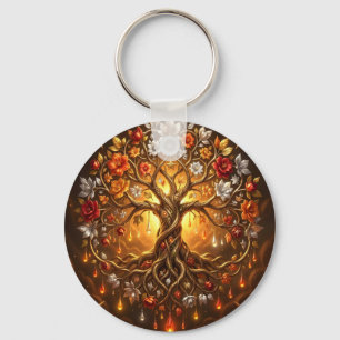 Moonlit Tree of Embered Eternity Key Ring