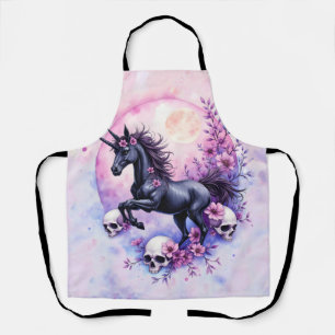 Moonlit Unicorn Among Forgotten Roses, Apron