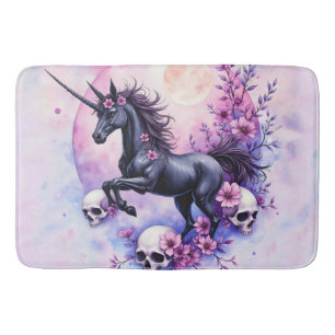 Moonlit Unicorn Among Forgotten Roses, Bath Mat