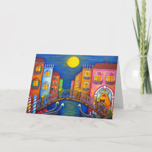 Moonlit Venice Greeting Card