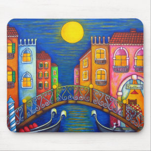Moonlit Venice Mouse Pad
