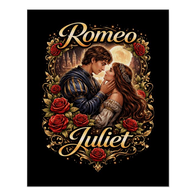 Moonlit Verona Lovers Poster (Front)