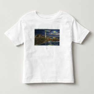 Moonlit View of the Portland Head Lighthouse Toddler T-Shirt