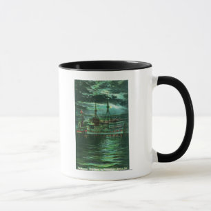 Moonlit View of the Restaurant Ship Hotel Mug