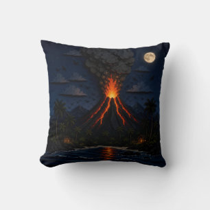 Moonlit Volcano Cushion