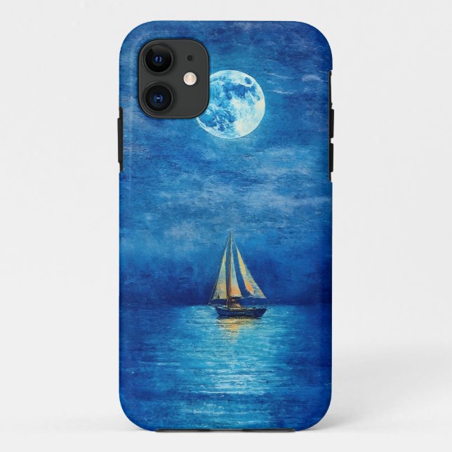 Moonlit Voyage Mobile Case (Back)