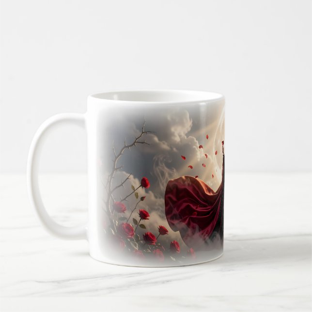 Moonlit Wine and Roses Gothic Queen Mug (Left)