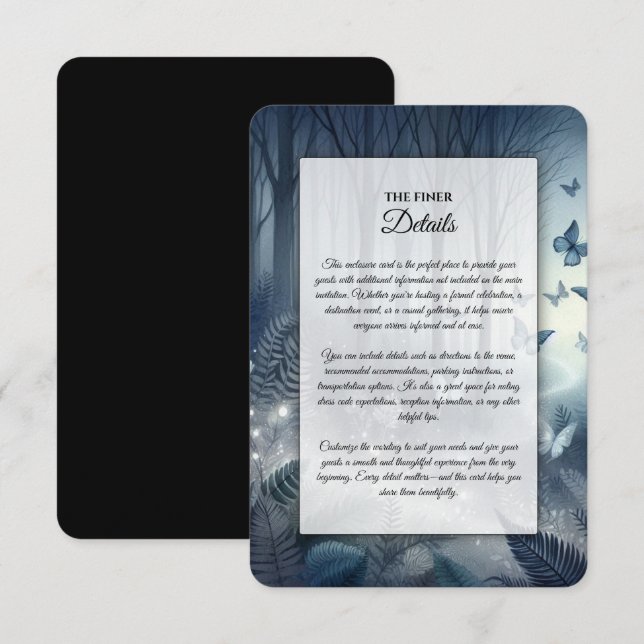 Moonlit Wings and Midnight Magic Enclosure Card (Front/Back)
