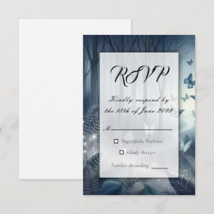 Moonlit Wings and Midnight Magic RSVP Card