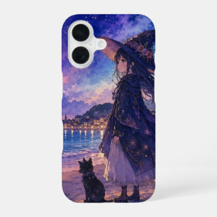 Moonlit Witch by the Sea Phone Case