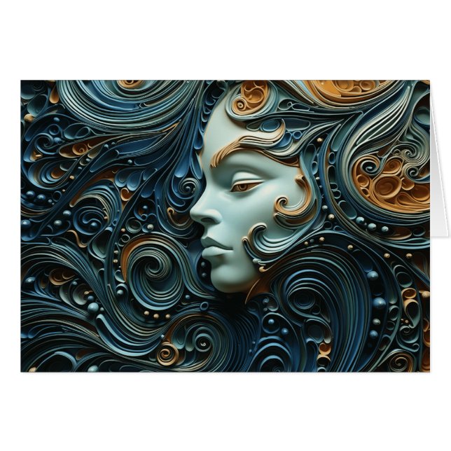 Moonlit Woman 3D Art (Front Horizontal)