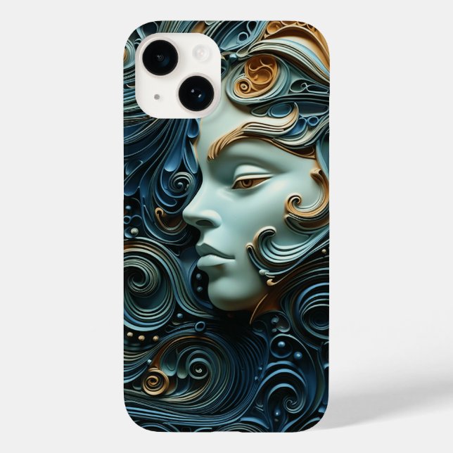 Moonlit Woman 3D Art Case-Mate iPhone Case (Back)