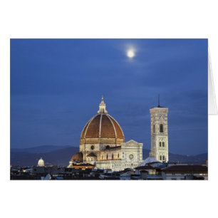 Moonrise and Florence Cathedral, Basilica di