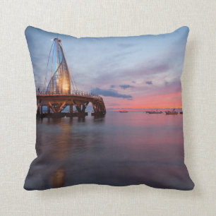 Moonrise And Sunset Cushion