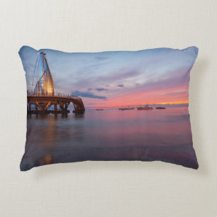 Moonrise And Sunset Decorative Cushion