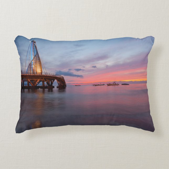 Moonrise And Sunset Decorative Cushion (Front)