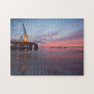 Moonrise And Sunset Jigsaw Puzzle