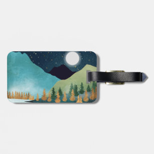Moonrise Lake Luggage Tag