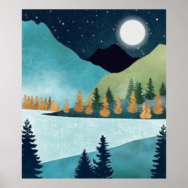 Moonrise Lake Poster (Front)