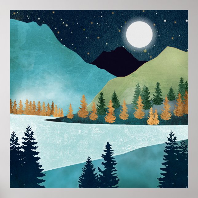 Moonrise Lake Poster (Front)