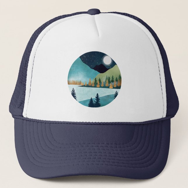 Moonrise Lake Trucker Hat (Front)
