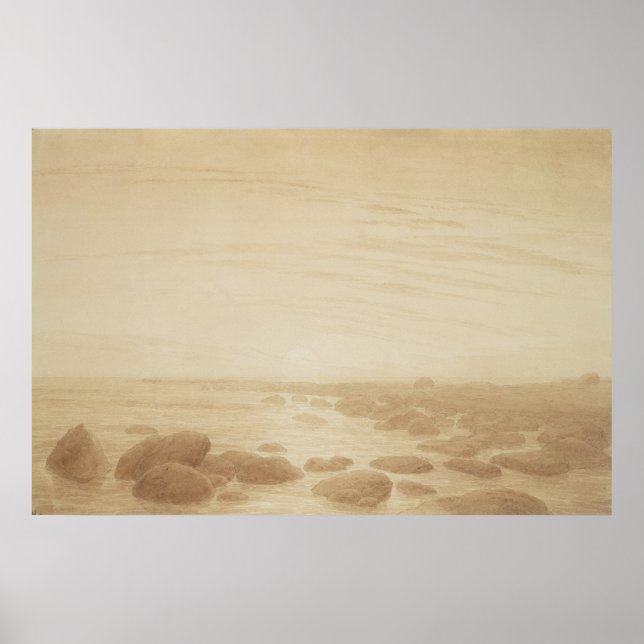 Moonrise on the Sea Poster (Front)