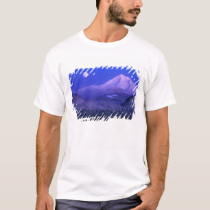 Moonrise over Mt Hood winter, Oregon T-Shirt
