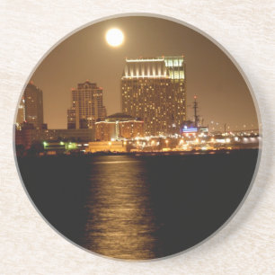 moonrise over San Diego Coaster