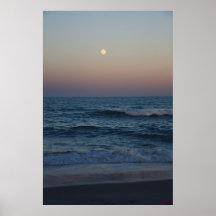 Moonrise Over the Ocean #4705