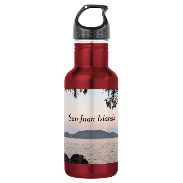 Moonrise Over the San Juan Islands 532 Ml Water Bottle (Front)
