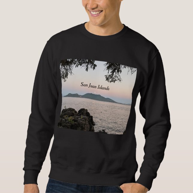 Moonrise Over the San Juan Islands Sweatshirt (Front)