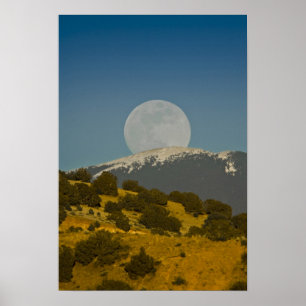 Moonrise over the Sangre de Cristo Mountains, Poster