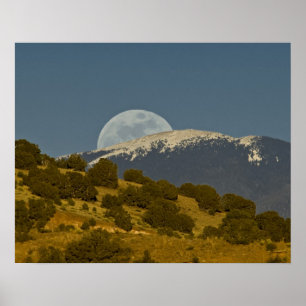Moonrise over the Sangre de Cristo Mountains, Poster