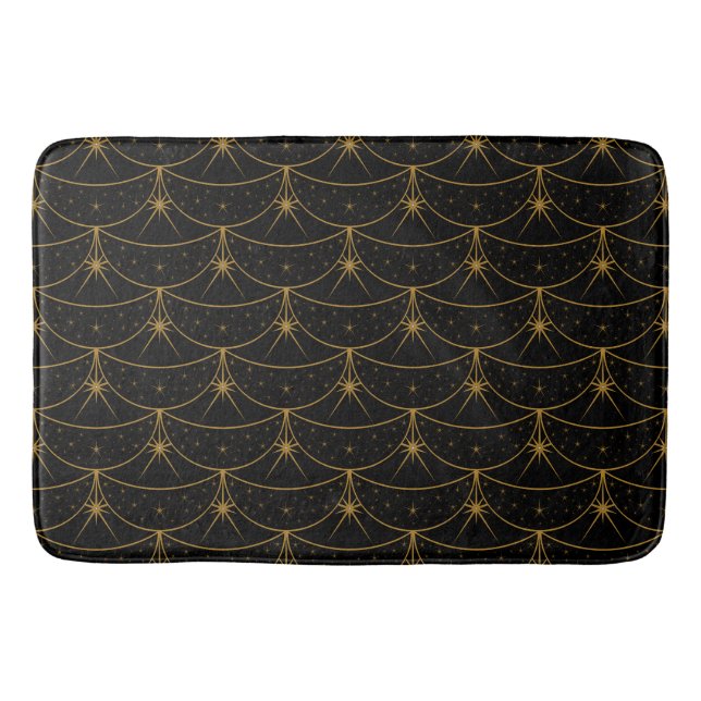 Moons and Stars Bath Mat (3 Sizes) (Front)