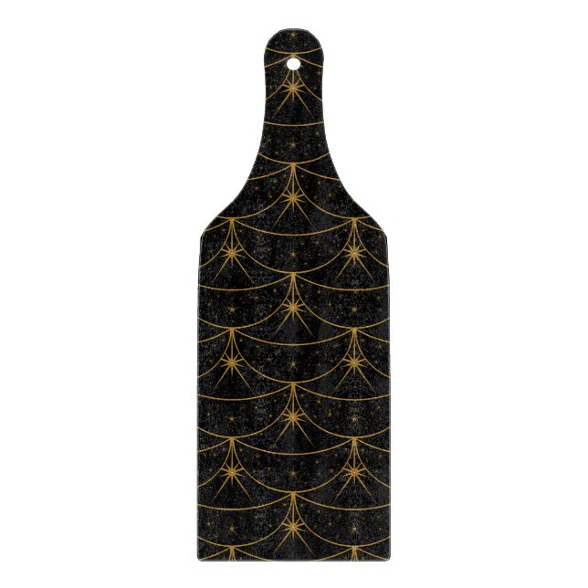 Moons and Stars Glass Cutting Board (Front)