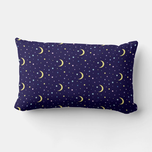 Moons and stars. lumbar cushion (Back)