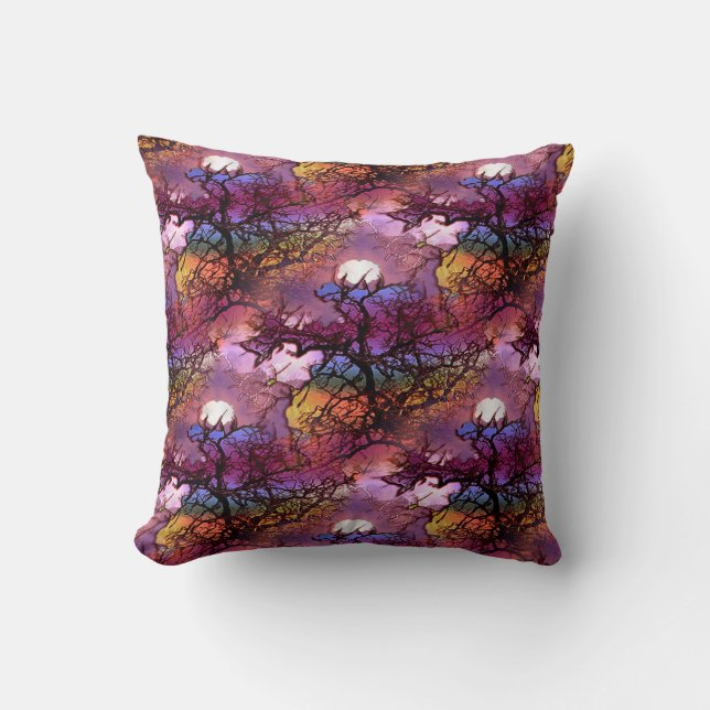 Moons  in the trees.... cushion (Front)