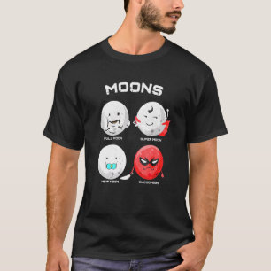Moons Moon Landing Astronaut Space Stars Love T-Shirt