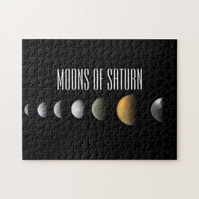 Moons of Saturn Jigsaw Puzzle (Horizontal)