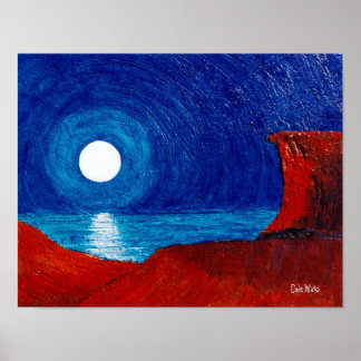 Moons Reflection Poster