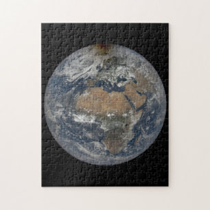 Moon's shadow on Earth - June 10 solar eclipse Jigsaw Puzzle