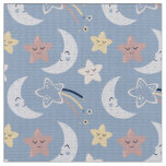 Moons &amp; Stars Baby Fabric By The Yard Fat Quarter