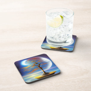 Moonscape bonsai coaster