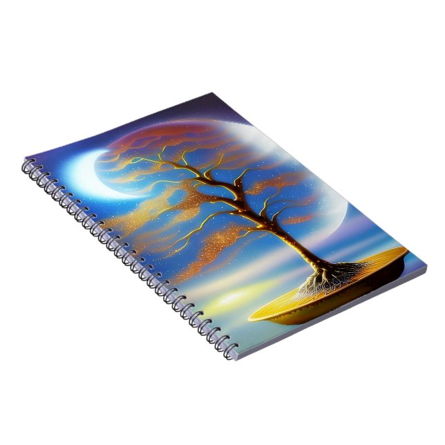 Moonscape bonsai Spiral Photo Notebook (Right Side)