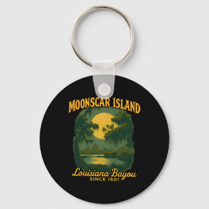 Moonscar Island Retro Cartoon Halloween Zombie Isl Key Ring