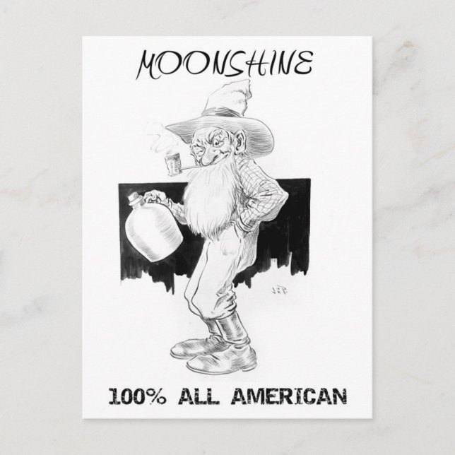 Moonshine - 100% All American! Postcard (Front)