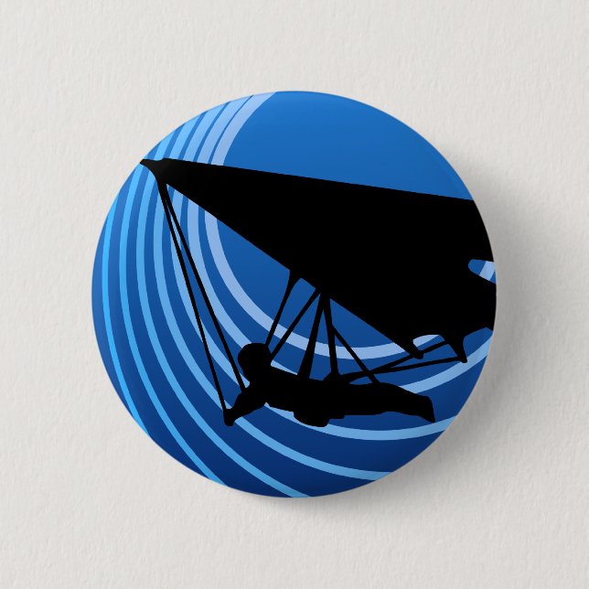 moonshine hang gliding 6 cm round badge (Front)