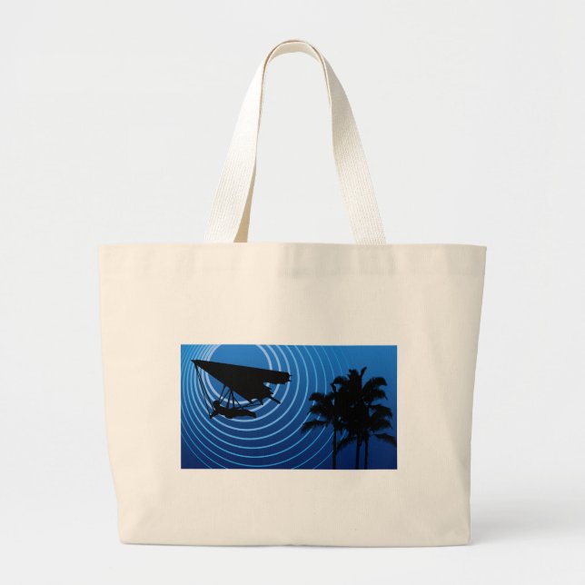 moonshine hang gliding large tote bag (Front)